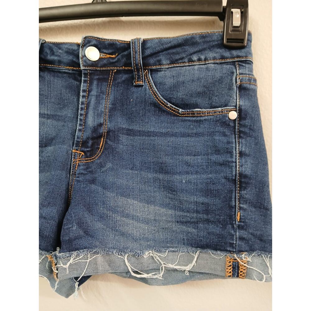 Judy blue distressed hem denim shorts womens small - Picture 3 of 7